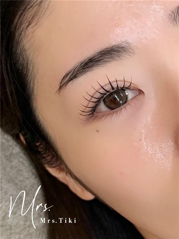 自まつげを活かしたまつげパーマの仕上がり|Mrs.Tiki 明石 アイリストhonoka